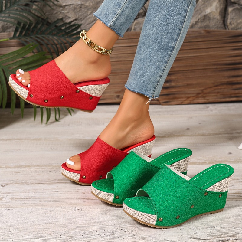 Espadrille Slip On - Nouvelles sandales compensées espadrilles pour femme