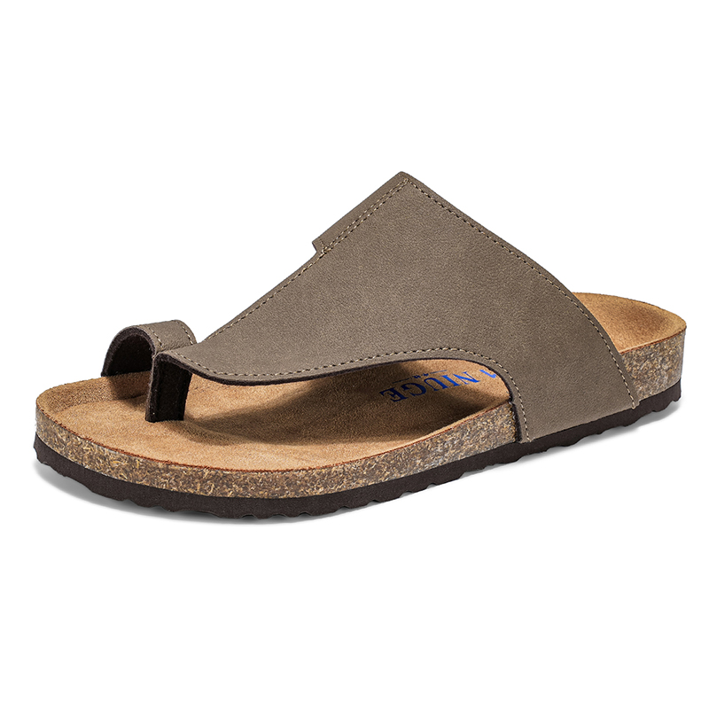 Pantoufles d'été en liège pour - Flip Flop Leather Men avis et prix