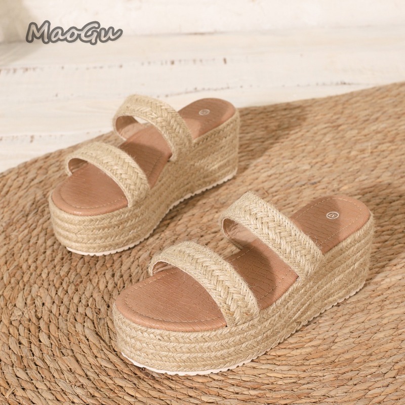 Sandales compensées tissées à  - Espadrille Slip On avis et prix