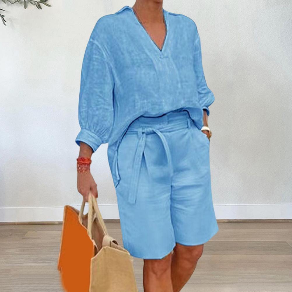 Ensemble deux pièces décontrac - Linen Shirt Breathable avis et prix
