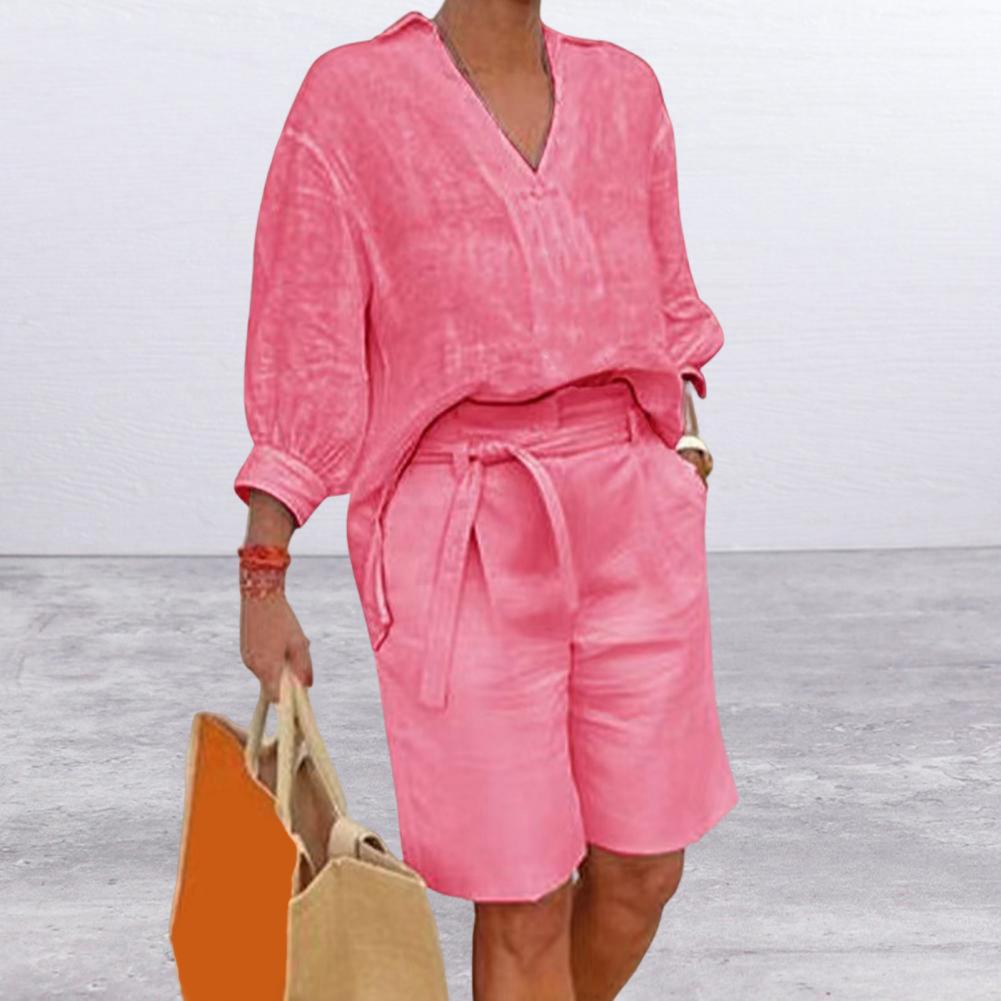 Ensemble deux pièces décontrac - Linen Shirt Breathable avis et prix