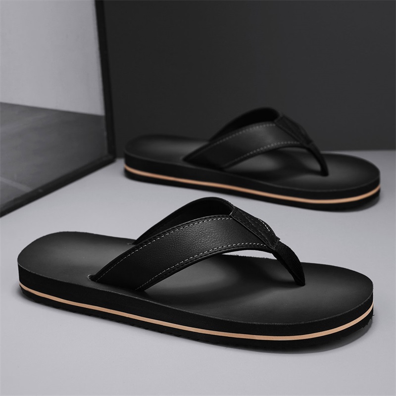 Tongs décontractées pour homme - Flip Flop Leather Men avis et prix